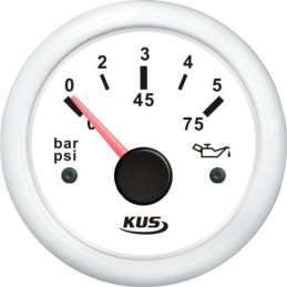 White Oil Pressure Gauge...