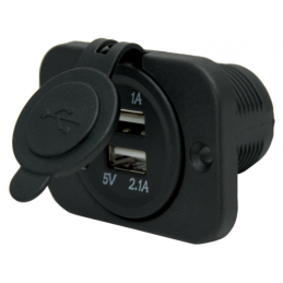 Tomada USB Dupla Retangular...