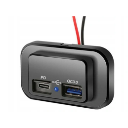 Διπλός φορτιστής USB/USB...