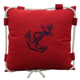 Coussin marin rouge 40x40...