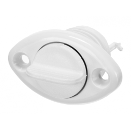 Oval vit avtappningsplugg...