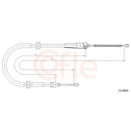 Cable de freno Renault...