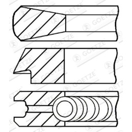 Segments de piston Fiat...