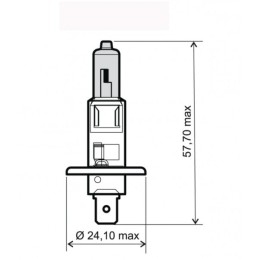 Ampoule moto H1 12V/55W...