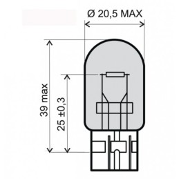 Motorlamp T20 12V 21/5W...
