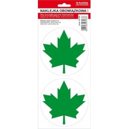 Sticker groene blad