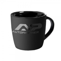 Zwarte beker met AP-logo
