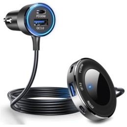 Biloplader 3 x USB type-C +...
