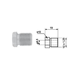 Brake Hose End 12x1.25