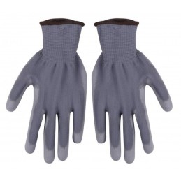 Gray Nylon Work Gloves