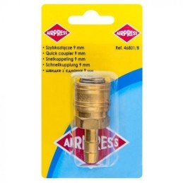 Snelkoppeling voor slang 9 mm