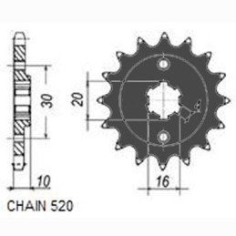 Forreste drev motor Sunstar...